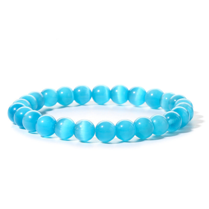 Pulseras de piedra volcánica de malaquita de 8 mm de colores al por mayor